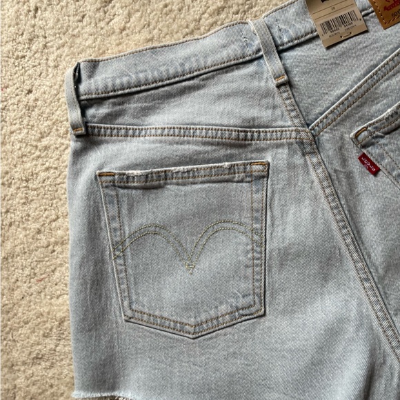 Levi's Women's Faded Blue Jean Shorts - Picture 5 of 11